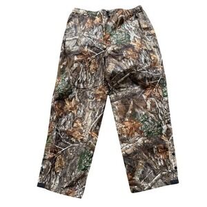 Frogg Toggs Men Realtree Edge Camo Rain Pants Waterproof Packable Hunting XL/XXL